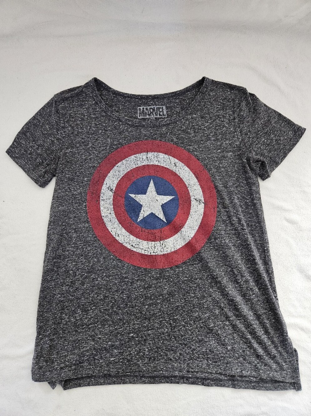 Marvel Captain America Shield Graphic Tee - Charcoal